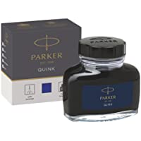 Parker tintero de tinta líquida Quink para plumas estilográficas- 57 ml- en caja- color azul